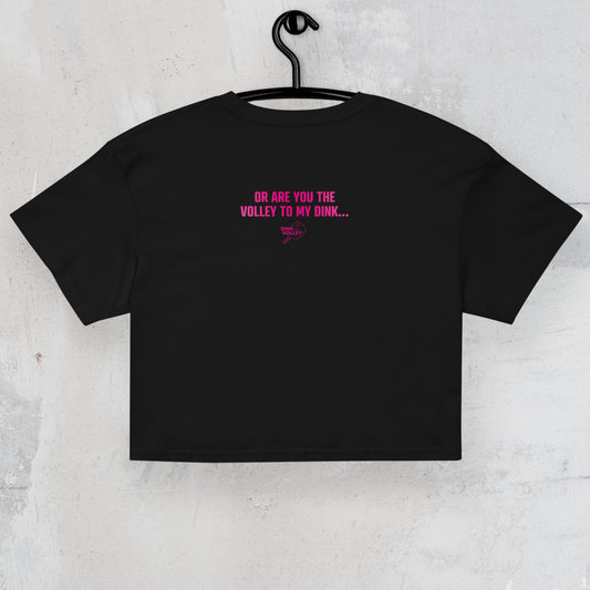 The Dink To My Volley Crop Tee