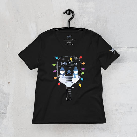 The Jolly Volley Holiday Women's V-Neck Tee