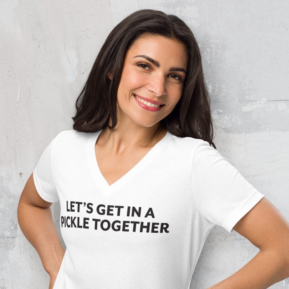The Pickle Together Women's V-Neck Tee