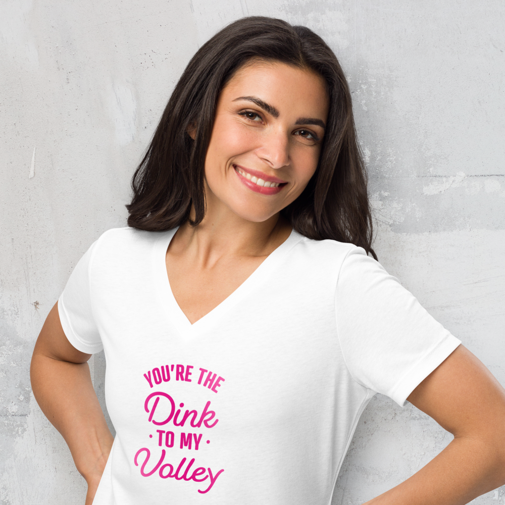 The Dink To My Volley Women's V-Neck Tee