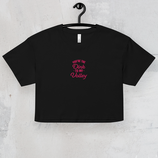 The Dink To My Volley Crop Tee