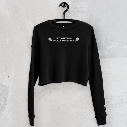 The Pickle Together Women's Crop Sweatshirt