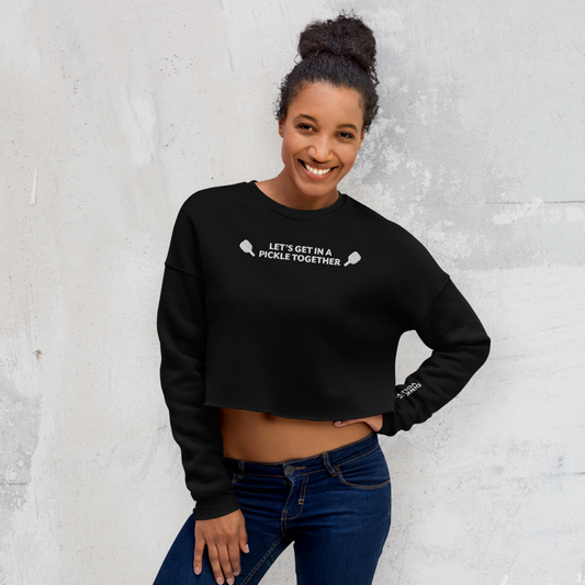 The Pickle Together Women's Crop Sweatshirt