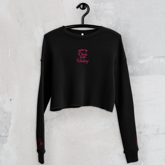 The Dink To My Volley Long-Sleeved Crop Sweatshirt