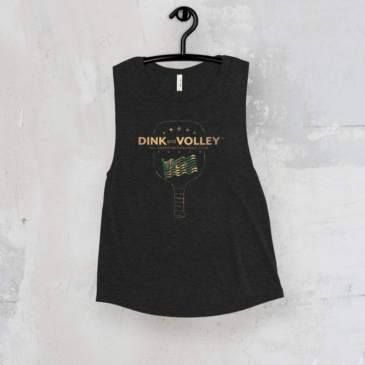The Camo All American Women's Muscle Tee