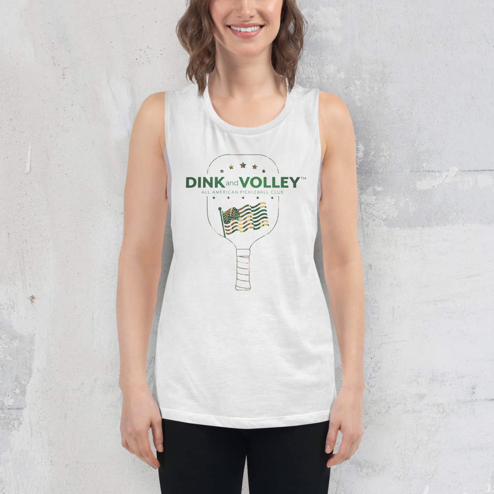 The Camo All American Women's Muscle Tee