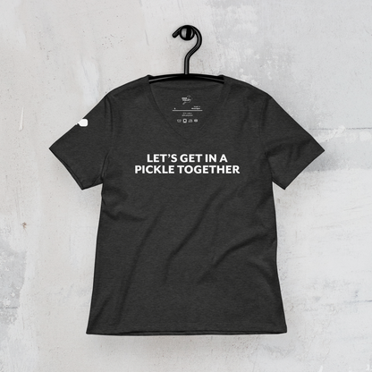 The Pickle Together Women's V-Neck Tee