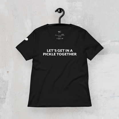 The Pickle Together Women's V-Neck Tee