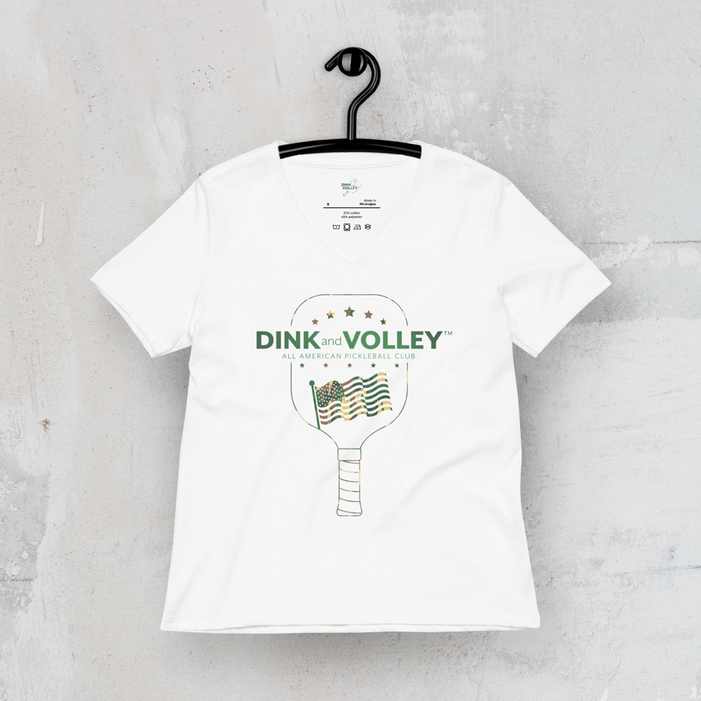 The All American Camo Women's V-Neck Tee